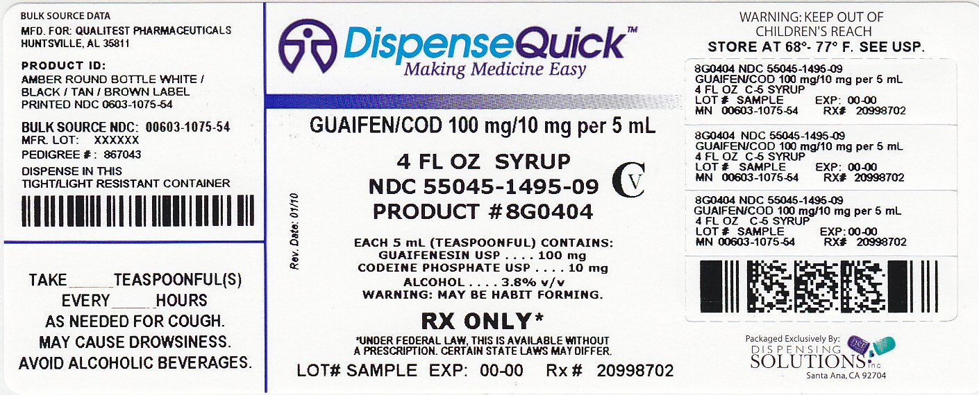 much codeine cheratussin ac syrup ingredients